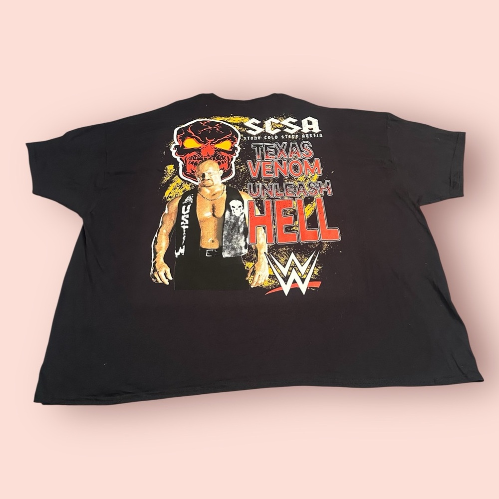 NWT Men's 5X Black WWE Legends Stone Cold Steve Austin Graphic Tee - Picture 7 of 8